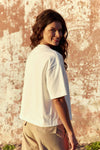 La Petite Etoile Oversized Cotton T-shirt - Ecru