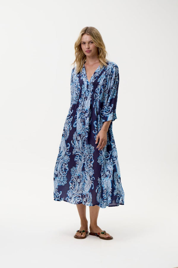 ONE SEASON Mia Barbuda Dress -Navy