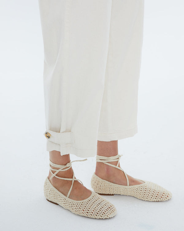 Andam Carrot Trousers high waist - Raw