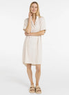 YAYA Dress with Short Sleeves and Polo collar