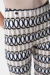 Joseph Ribkoff Patterned Slim Trousers - Vanilla/Multi