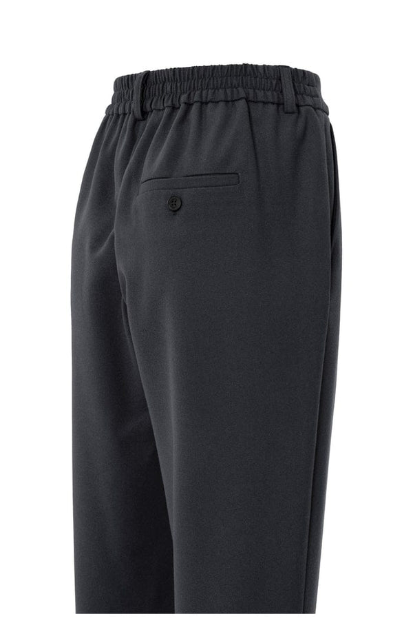 YAYA Pantalon With Elastic Waist - Oyster Black
