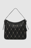 PRINGLE Argyle AOP Hobo Bag - Black