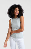 YAYA Ribbed Tanktop - Grey Melange