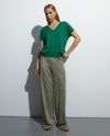 ANDAM fantasy Print Knit Trousers - Green-70
