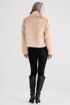 Brave + True Glamour Fur Jacket - Blush Sparkle