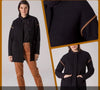 Yarra Trail Boiled Wool Jacket - Black Brown