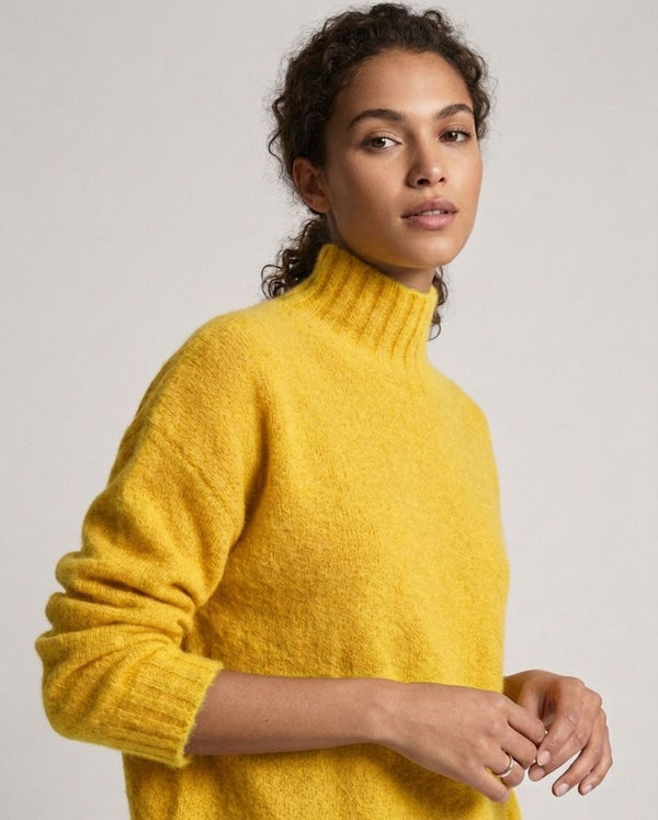 Made in Italy- High Neck Baby Alpaca Pati Knit