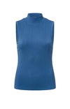 YAYA Sleeveless High Neck Top - Bright Cobalt Blue