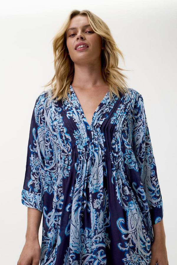 ONE SEASON Mia Barbuda Dress -Navy