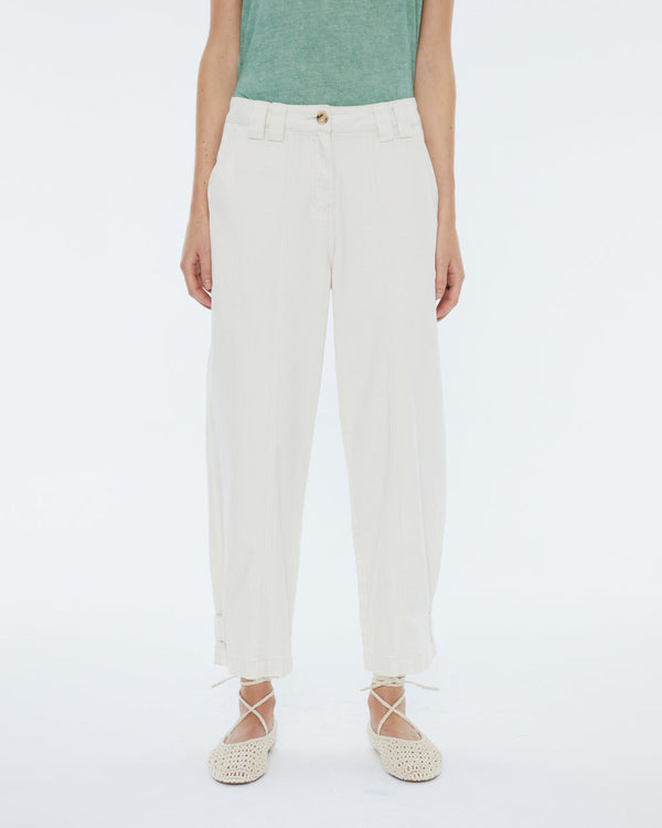 Andam Carrot Trousers high waist - Raw