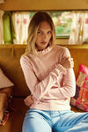 La Petite Etoile High Neck Sweater - 42-Vieux Rose