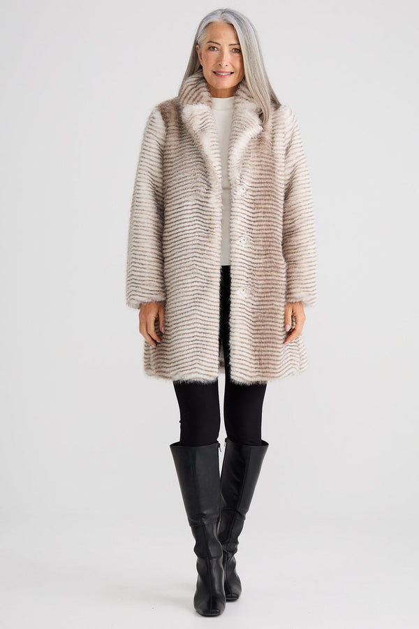 Brave+True Jungle Coat - Grey Stripe