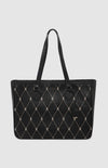 PRINGLETote Bag - Argyle Print Black