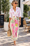 Made In Italy Wrap skirt - Unique Print