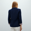 ANDAM Navy Blue Striped Lining Blazer - NavyBlue-109