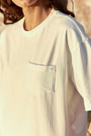 La Petite Etoile Oversized Cotton T-shirt - Ecru