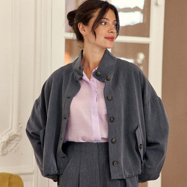La Petite Etoile High-Neck Vely Jacket