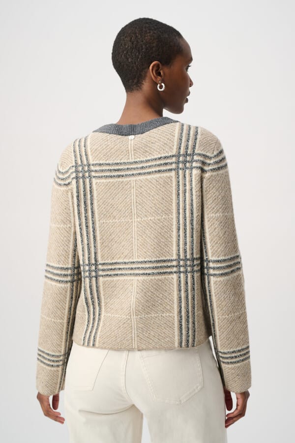 Joseph Ribkoff Jacket - Oatmeal Melange/Grey