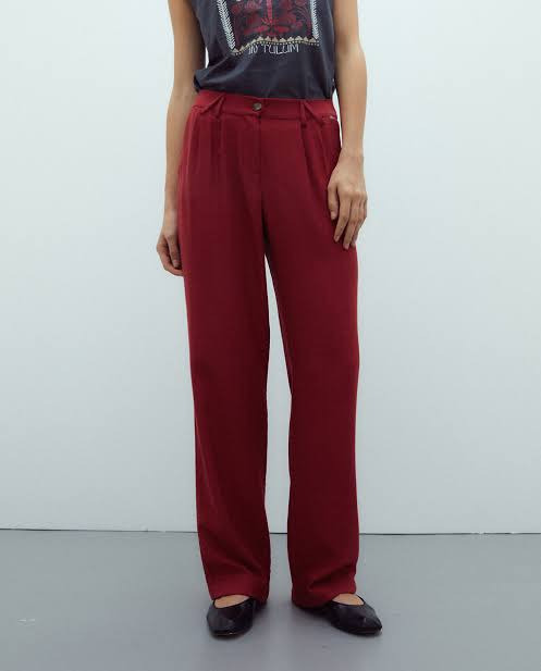 Andam trouser Red-107