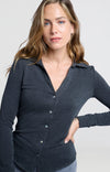 YAYA Blouse - Anthracite Melange