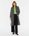 ANDAM Long Plaid Coat - Khaki