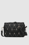 PRINGLEArgyle AOP Flapover Crossbody Bag - Black