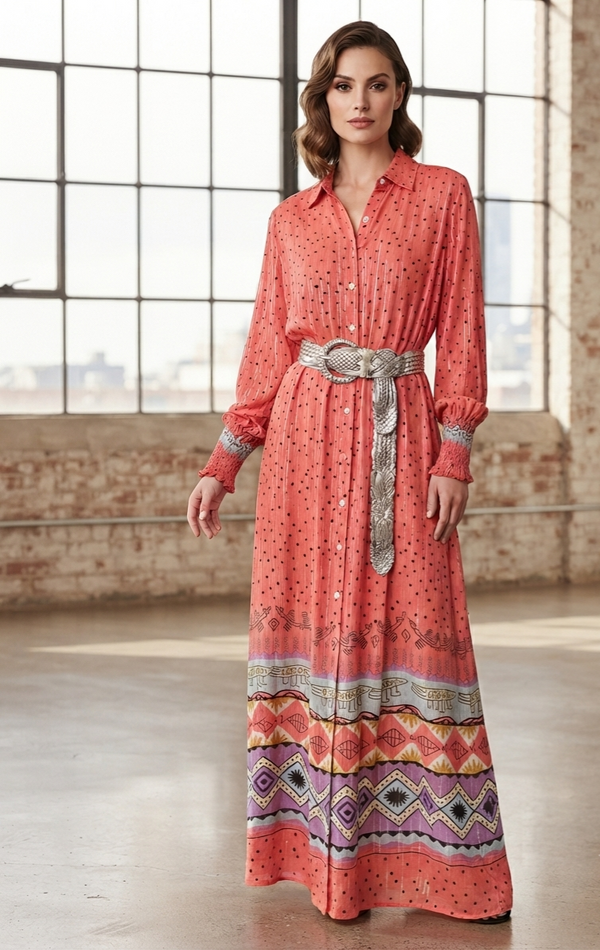 Piti Cuiti Maxi dress- red
