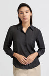 YAYA Textured Blouse - Phantom