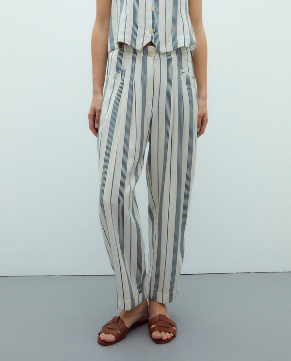ANDAM Barrel-Leg Trouser - Crudo-58