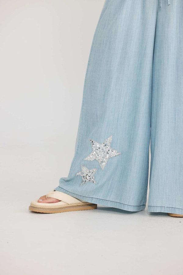 Brave and True Phillipa Pants - Icy Blue