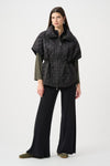 Joseph Ribkoff Puffer Jacket With Zipper - Black