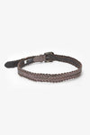Le temps Woven Brunell belt-Gunmetal