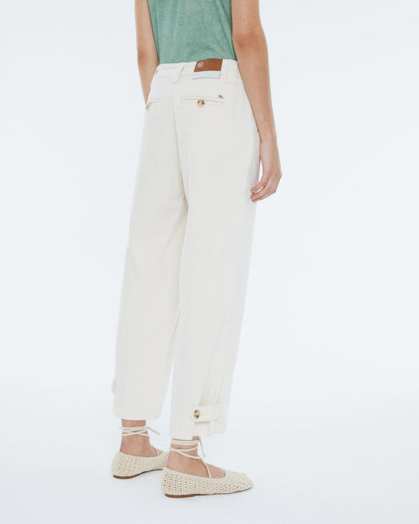 Andam Carrot Trousers high waist - Raw