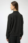 Joseph Ribkoff Zipper Collared Top - Black