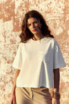 La Petite Etoile Oversized Cotton T-shirt - Ecru