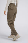 YAYA High Waist Pants - Falcon Brown
