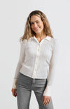 YAYA Rib Cardigan - Ice Melange