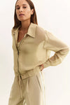 YAYA Blouse Jacket - Soft Green