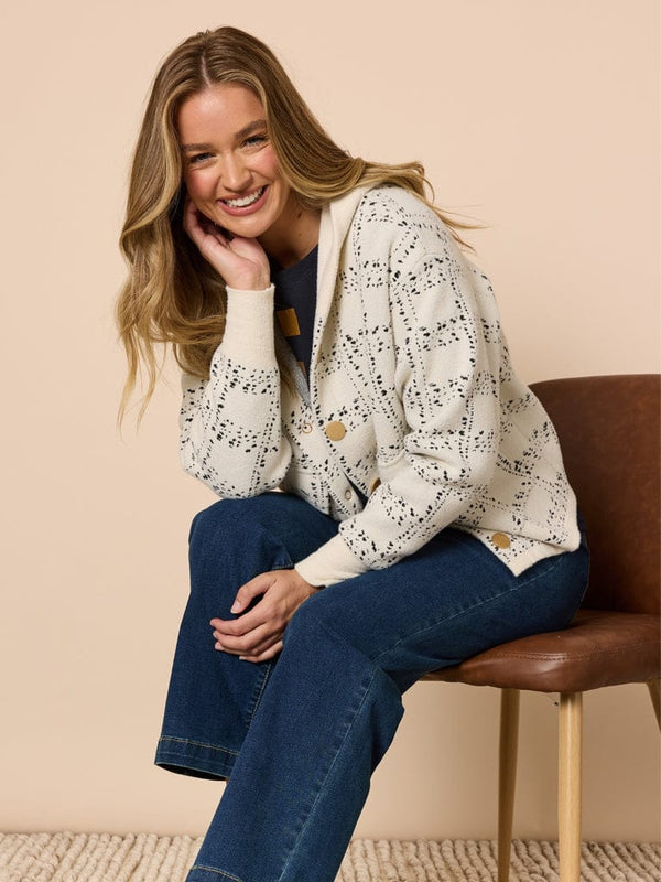 Threadz Mademoiselle Knit Jacket - Ivory