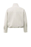 YAYA Faux Leather Jacket with Baloo - Chalk White