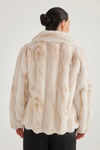 Brave+True Fur Jacket -Linear vanilla