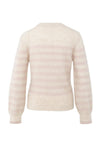 YAYA Striped Sweater Ls - Shadow Gray Pink Des