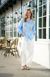 Marta Du Chateau shirt-blue stripe