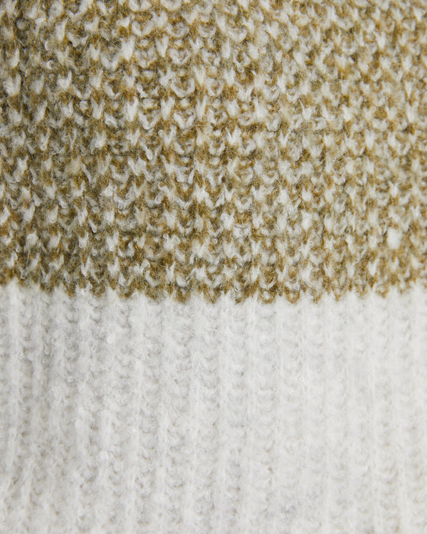 ANDAMRound Neck Sweater - Khaki