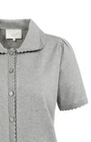 YAYA Knitted cardigan with short sleeves and buttons