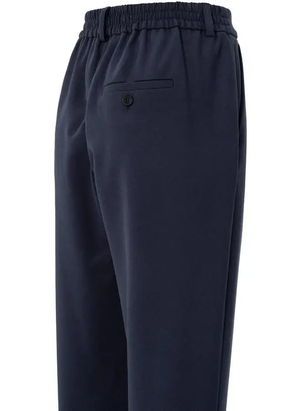 YAYA Pantalon With Elastic Waist - Inkwell Blue