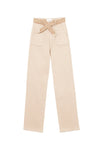 La Petite Etoile Straight-leg Trousers- Beige
