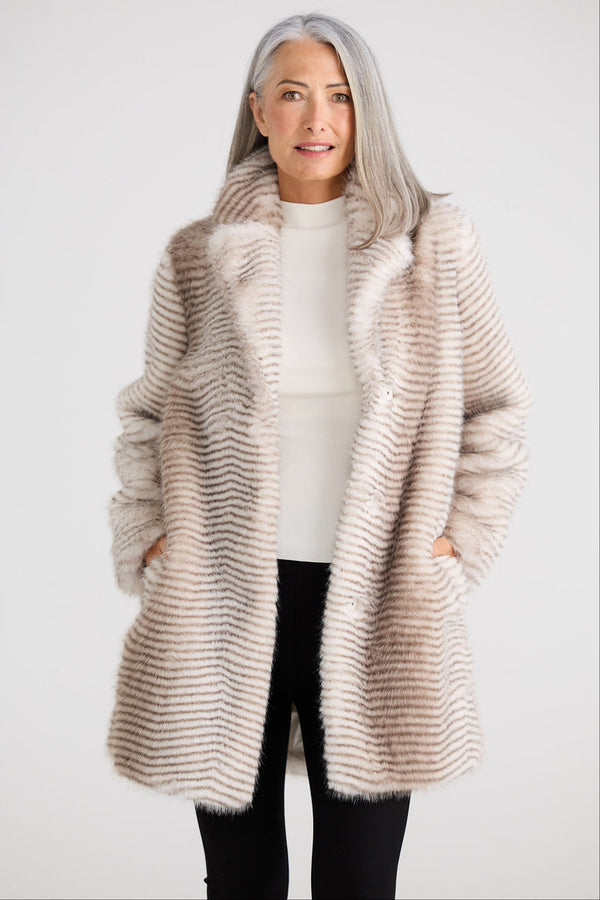 Brave+True Jungle Coat - Grey Stripe