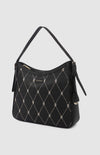 PRINGLE Argyle AOP Hobo Bag - Black